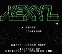 Xexyz NES Screenshot Screenshot 1