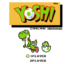 Yoshi NES Screenshot 1