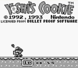 Yoshi's Cookie Gameboy Screenshot 1