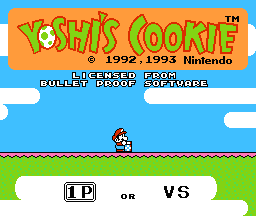 Yoshi's Cookie NES Screenshot 1