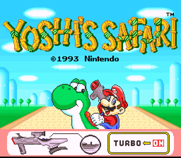 Yoshi's Safari SNES Screenshot Screenshot 1