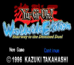 Yu-Gi-Oh! World Wide Edition Stairway to the Destined Duel GBA Screenshot Screenshot 1