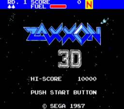 Zaxxon 3-D Master System Screenshot Screenshot 1