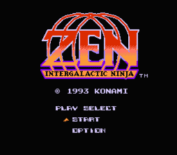 Zen Intergalactic Ninja NES Screenshot 1