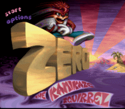 Zero the Kamikaze Squirrel SNES Screenshot 1