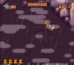 Zero the Kamikaze Squirrel SNES Screenshot 2